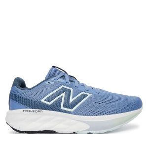Buty do biegania New Balance. Niebieskie buty sportowe New Balance, bez wzorów, bez zapięcia, do biegania. Za 299,99 zł.