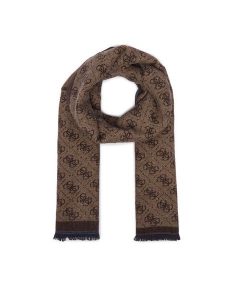 Guess Szalik AM9665 POL03 Brązowy. Brązowe rękawiczki Guess, z aplikacjami, z poliesteru. Za 234,99 zł.