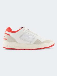Kangaroos Skórzane sneakersy "Hot Shot" w kolorze kremowym rozmiar: 43. Brązowe trampki KangaROOS, bez wzorów, z materiału, bez zapięcia. Za 217,99 zł.