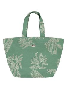 Barts Shopper bag "Juno" w kolorze zielono-kremowym - 37 x 36 x 36 cm rozmiar: onesize. Brązowe shopper bag Barts, bez wzorów, z bawełny, na ramię, bez dodatków. Za 127,35 zł.