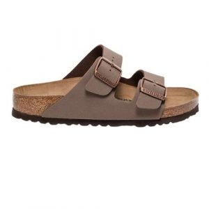 Klapki turystyczne uniseks Birkenstock Arizona 181. Brązowe klapki Birkenstock, bez wzorów, z gumy, bez obcasa. Za 389,00 zł.