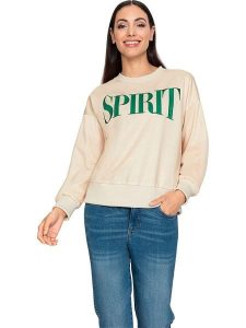Heine Bluza w kolorze beżowym rozmiar: 38. Brązowe bluzy Heine, bez wzorów, bez kaptura. Za 100,99 zł.