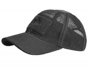 Czapka z daszkiem baseballowa Mesh. Zielone czapki HELIKON-TEX, z aplikacjami, z materiału, eleganckie. Za 79,99 zł.