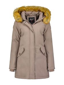 Geographical Norway Parka "Dinasty" w kolorze szarobrązowym rozmiar: M. Brązowe płaszcze Geographical Norway, m, bez wzorów, bez kaptura. Za 294,97 zł.