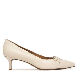 Szpilki LAUREN RALPH LAUREN. Białe szpilki Lauren Ralph Lauren, bez wzorów, bez obcasa. Za 597,99 zł.