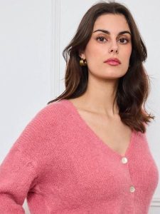 CXL by Christian Lacroix Kardigan w kolorze jasnoróżowym rozmiar: onesize. Różowe kardigany CXL by Christian Lacroix, z wełny. Za 204,96 zł.