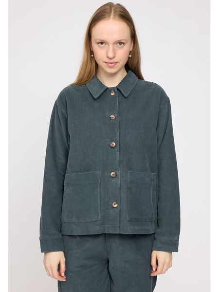 MAZINE Koszula sztruksowa w kolorze zielonym rozmiar: XS. Zielone koszule MAZINE, xs, bez wzorów, z bawełny, bez kołnierzyka, bez ramiączek. Za 290,57 zł.