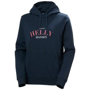 Bluza damska z kapturem Helly Hansen Cora Graphic. Niebieskie bluzy Helly Hansen, bez wzorów, z kapturem. Za 400,00 zł.