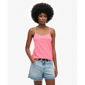 Top Strappy Studios. Czerwone topy Superdry, s, bez wzorów, bez kołnierzyka, bez ramiączek. Za 101,55 zł.