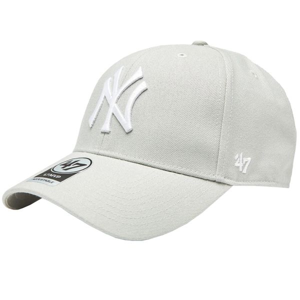 Czapka z daszkiem dla dorosłych New York Yankees MVP Cap. Szare czapki 47 Brand, bez wzorów, z wełny. Za 109,99 zł.