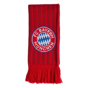 PODSTAWOWY SZALIK FC BAYERN MONACHIUM. Białe szaliki ADIDAS, bez wzorów, z dzianiny. Za 109,00 zł.