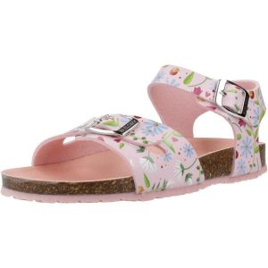 Sandały PABLOSKY 439674P Rose. Czerwone sandały PABLOSKY, bez wzorów, ze skóry, bez obcasa, bez zapięcia. Za 188,99 zł.