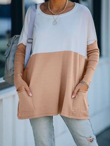 Milan Kiss Sweter w kolorze karmelowo-kremowym rozmiar: L. Brązowe swetry oversize Milan Kiss, l, bez wzorów, bez ramiączek. Za 96,83 zł.
