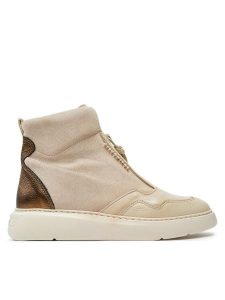 Hispanitas Botki Cervo-I24 HI243654 Beżowy. Brązowe botki Hispanitas, bez wzorów, ze skóry, bez obcasa, na płaskiej podeszwie, bez zapięcia. Za 539,99 zł.