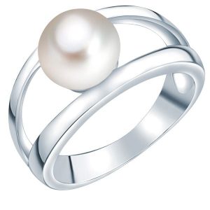 Valero Pearls Pierścionek z perłą srebro wysokiej próby Perła hodowlana słodkowodna srebrny Pierścionki 1 ct Damski. Szare pierścionki Valero Pearls, z perłą, srebrne. Za 259,99 zł.