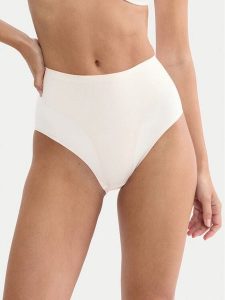 Triumph Figi klasyczne z wysokim stanem Make Up Illusion 10224802 Kremowy. Białe figi Triumph, bez wzorów, z syntetyku. Za 149,99 zł.