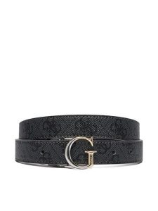 Guess Pasek Damski BW9325 P6115 Czarny. Czarne paski Guess, z aplikacjami, ze skóry. Za 199,99 zł.