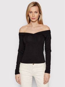 Pieces Bluzka Maliva 17103018 Czarny Slim Fit. Czarne bluzki Pieces, l, bez wzorów, z wiskozy, bez kołnierzyka, bez ramiączek. Za 109,99 zł.