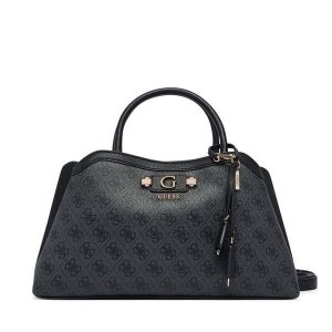 Torebka Guess. Szare kuferki Guess, z aplikacjami, bez dodatków. Za 634,99 zł.