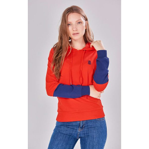 Bluza w kolorze czerwono-niebieskim. Czerwone bluzy marki Jimmy Sanders. W wyprzedaży za 129,95 zł.