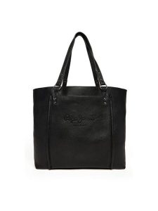 Pepe Jeans Torebka Bellamie Code PL0300005 Czarny. Czarne torebki klasyczne Pepe Jeans, bez wzorów, z jeansu, bez dodatków. Za 349,99 zł.