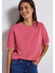 Street One Koszulka w kolorze różowym rozmiar: 40. Różowe bluzki Street One, bez wzorów, street, bez kołnierzyka, bez ramiączek. Za 127,05 zł.