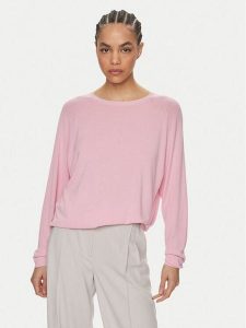 Kontatto Sweter 3M2020C Różowy Relaxed Fit. Czerwone swetry klasyczne Kontatto, m, z wiskozy, bez kołnierzyka. Za 389,99 zł.