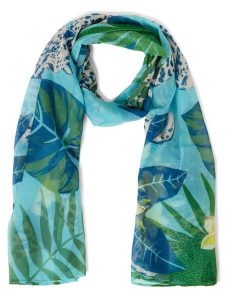 Marie Lund Szalik Kobiety niebieski|zielony|wielokolorowy, ONE SIZE. Niebieskie szaliki Marie Lund, bez wzorów, z syntetyku. Za 119,95 zł.