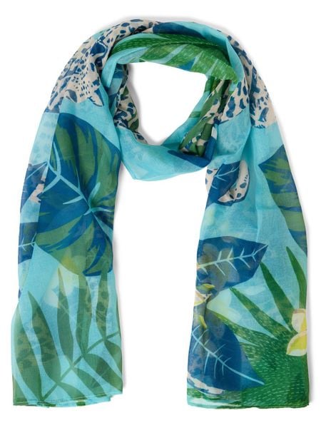 Marie Lund Szalik Kobiety niebieski|zielony|wielokolorowy, ONE SIZE. Niebieskie szaliki Marie Lund, bez wzorów, z syntetyku. Za 119,95 zł.
