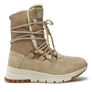 Śniegowce Kimberfeel. Brązowe buty zimowe Kimberfeel, bez obcasa, bez zapięcia. Za 549,99 zł.