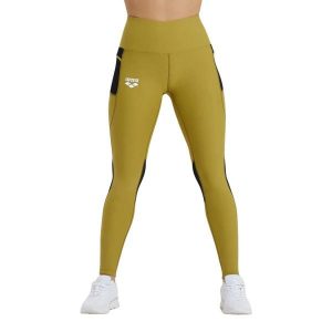 Damskie legginsy Arena Team Panel. Zielone legginsy Arena, bez wzorów, ze skóry, długie. Za 241,00 zł.
