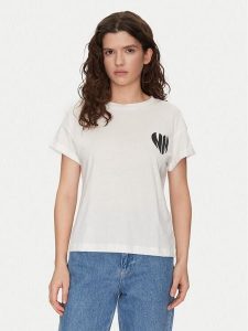Noisy May T-Shirt Gaby 27032954 Biały Regular Fit. Białe t-shirty Noisy may, xl, bez wzorów, z bawełny, bez kołnierzyka, bez ramiączek. Za 69,99 zł.