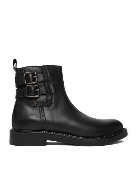 MEXX Botki CEO-MX/042C-WI16 Czarny. Czarne botki Mexx, bez wzorów, ze skóry, bez obcasa, na płaskiej podeszwie, bez zapięcia. Za 239,99 zł.