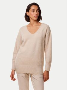 Triumph Sweter Smart Thermal 10221482 Beżowy Regular Fit. Brązowe swetry klasyczne Triumph, xl, z syntetyku, bez kołnierzyka. Za 159,99 zł.