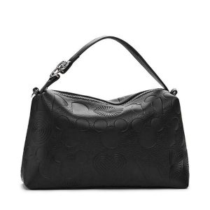 Torebka Desigual. Czarne torebki klasyczne Desigual, bez wzorów, bez dodatków. Za 309,99 zł.