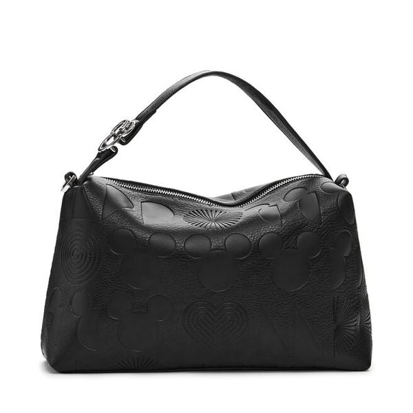 Torebka Desigual. Czarne torebki klasyczne Desigual, bez wzorów, bez dodatków. Za 229,99 zł.