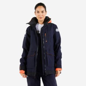 Kurtka żeglarska damska Tribord Sailing 500. Szare kurtki TRIBORD, s, bez wzorów, z materiału, bez kaptura. Za 489,99 zł.