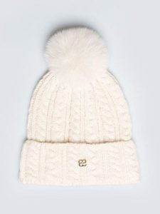 BIG STAR Czapka w kolorze kremowym rozmiar: onesize. Brązowe czapki Big Star, bez wzorów, z materiału, retro. Za 57,99 zł.