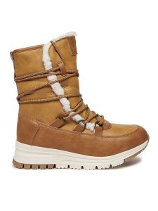 Kimberfeel Śniegowce Wanda Brązowy. Brązowe buty zimowe Kimberfeel, ze skóry, bez obcasa, bez zapięcia. Za 549,99 zł.