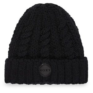 Czapka Roxy. Czarne czapki Roxy, bez wzorów. Za 129,99 zł.