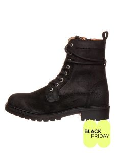 TRAVELIN' Skórzane botki w kolorze czarnym rozmiar: 40. Czarne botki Travelin', bez wzorów, z okrągłym noskiem, bez obcasa, bez zapięcia. Za 505,99 zł.