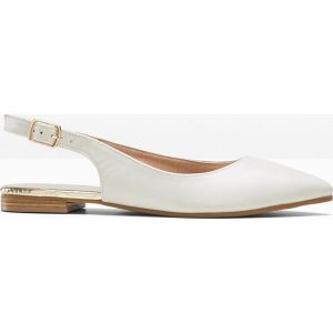 Baleriny z paskiem na pięcie. Czarne balerinki bonprix, bez wzorów, bez obcasa, bez zapięcia. Za 84,99 zł.