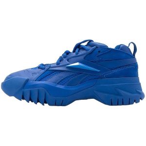Adidasy Reebok X Cardi B Club C V2, Kobiety. Niebieskie buty sportowe Reebok, bez wzorów, ze skóry, bez zapięcia. W wyprzedaży za 290,00 zł.