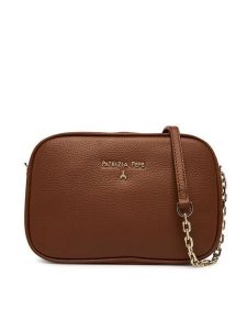 Patrizia Pepe Torebka CB0071/L001 Brązowy. Brązowe torebki klasyczne Patrizia Pepe, bez wzorów, ze skóry, bez dodatków. Za 689,99 zł.