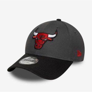 Czapka z daszkiem New Era 9FORTY Sidepatch Chicago Bulls - 60758984. Szare czapki New Era, bez wzorów, sportowe. Za 138,00 zł.