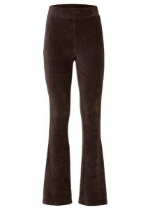 Legginsy z rozszerzanymi nogawkami z imitacji sztruksu. Niebieskie legginsy bonprix, bez wzorów, ze sztruksu. Za 107,99 zł.