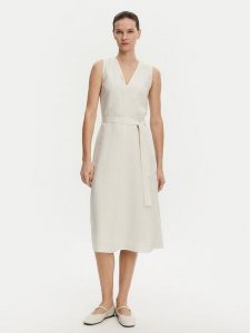 Calvin Klein Sukienka letnia K20K208424 Beżowy Regular Fit. Brązowe sukienki Calvin Klein, na lato, bez wzorów, z lyocellu, bez kołnierzyka, bez ramiączek. Za 519,99 zł.