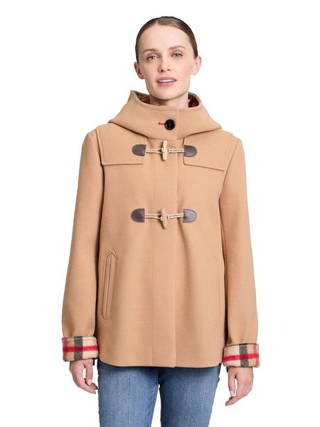 AMBER & JUNE Kurtka przejściowa w kolorze beżowym rozmiar: 38. Brązowe kurtki AMBER & JUNE, bez wzorów, bez kaptura. Za 351,95 zł.