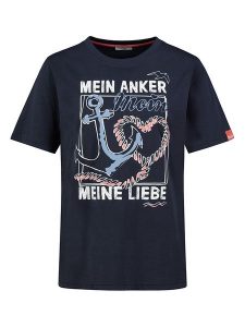 Eight2Nine Koszulka w kolorze granatowym rozmiar: M. Niebieskie bluzki Eight2Nine, m, bez wzorów, z bawełny, bez kołnierzyka, bez ramiączek. Za 43,99 zł.