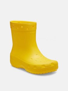 Crocs Kalosze "Classic" w kolorze żółtym rozmiar: 41/42. Żółte kalosze Crocs, bez wzorów, z materiału. Za 175,67 zł.